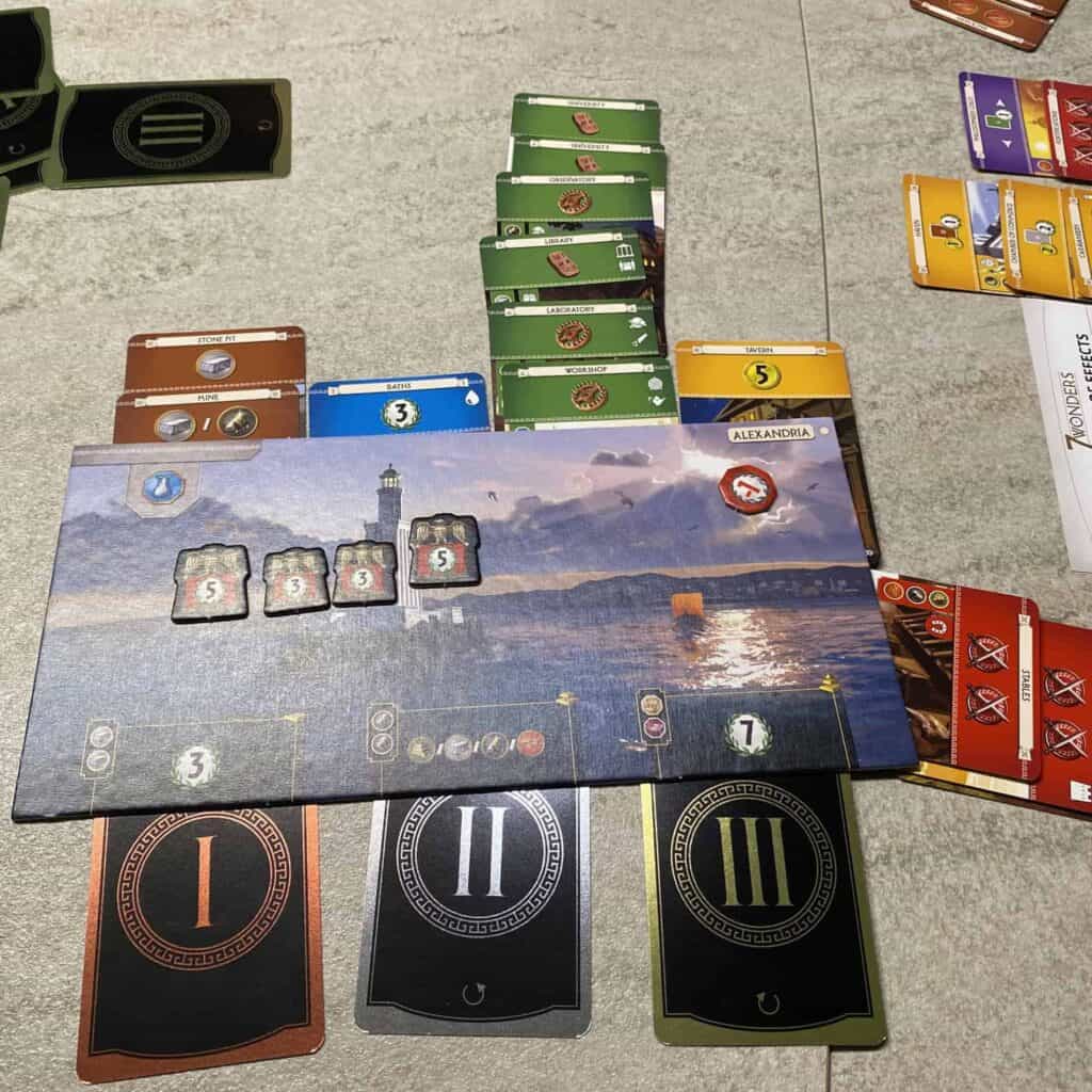 7 Wonders 七大奇蹟 遊戲進行方式
