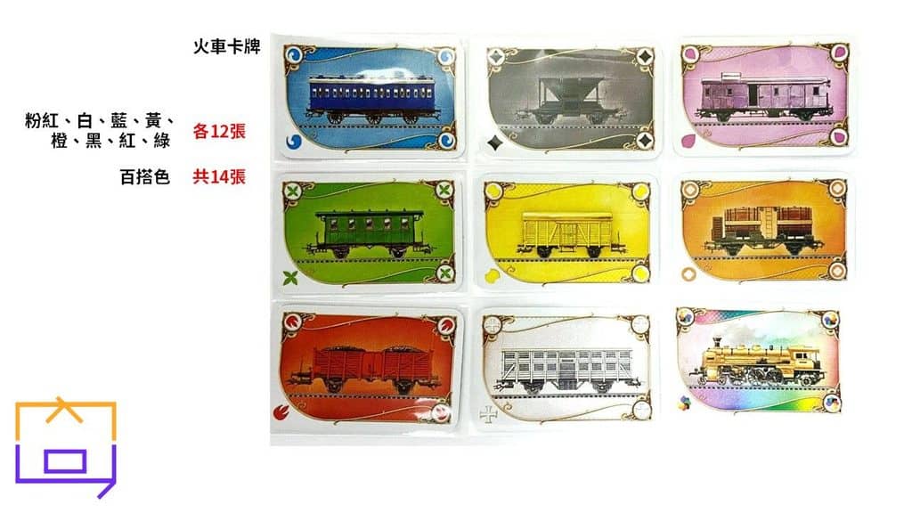 Ticket to Ride 鐵道任務-火車卡牌