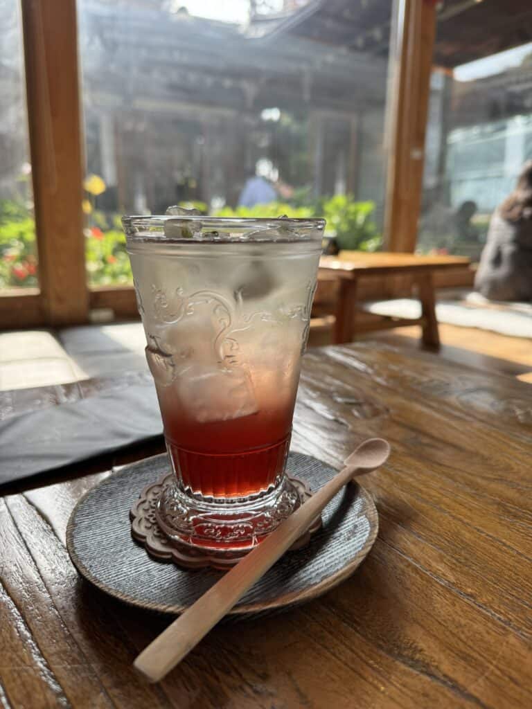 喝茶的庭院 ice flower tea