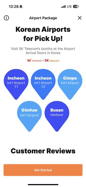 韓國WowPass預付卡教學-抵達韓國後前往SK Telecom領取