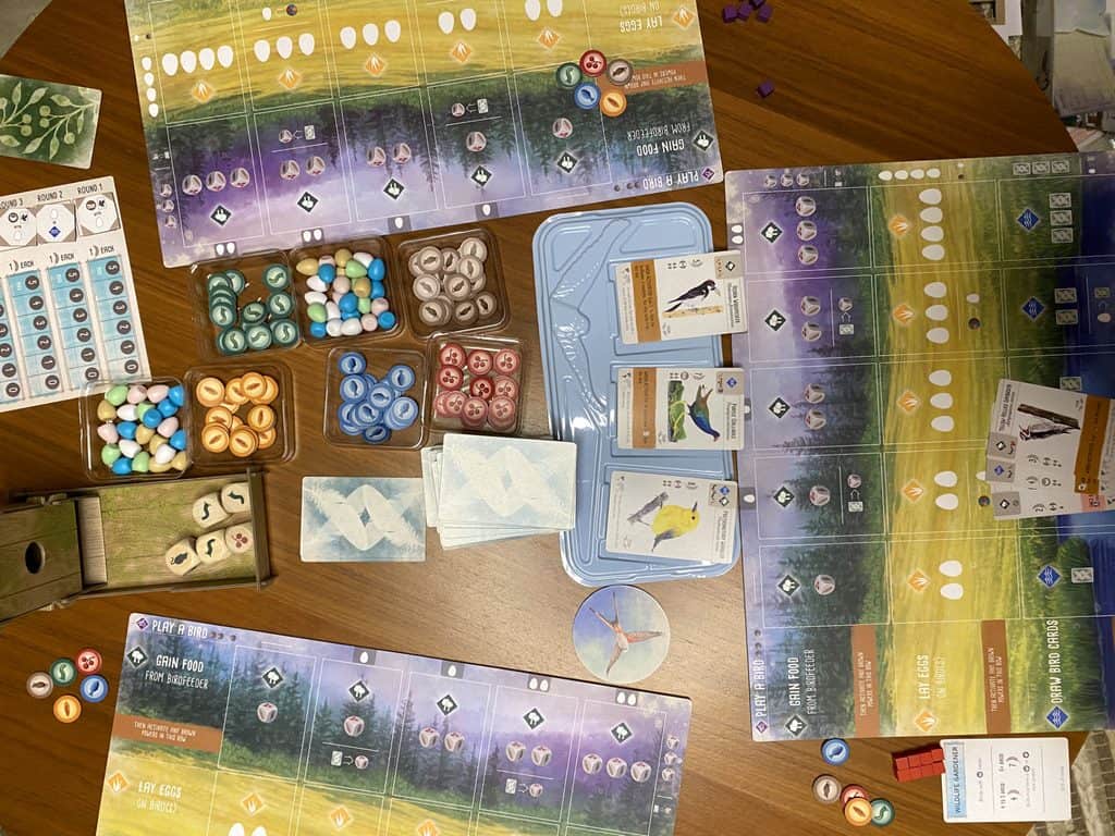 Wingspan展翅翱翔 遊戲設置